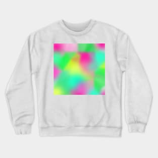 Neon abstract art in blue green and pink colors Crewneck Sweatshirt